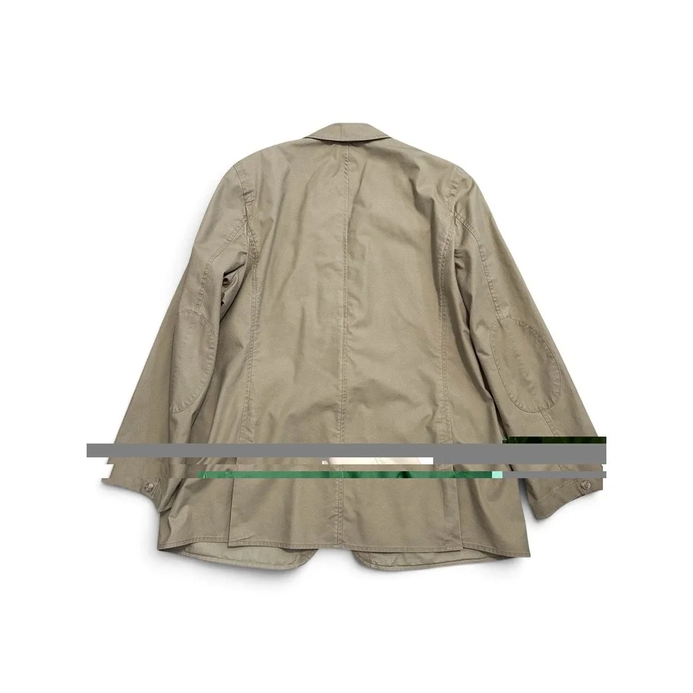 LL Bean Field Utility Sportcoat Jacket 46RMen Safari Style Blazer Elbow Patches